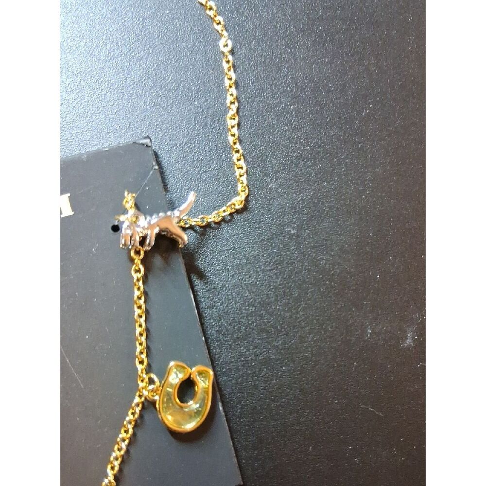 Coach Signature Charm Necklace New With Tags - Picture 4 of 5